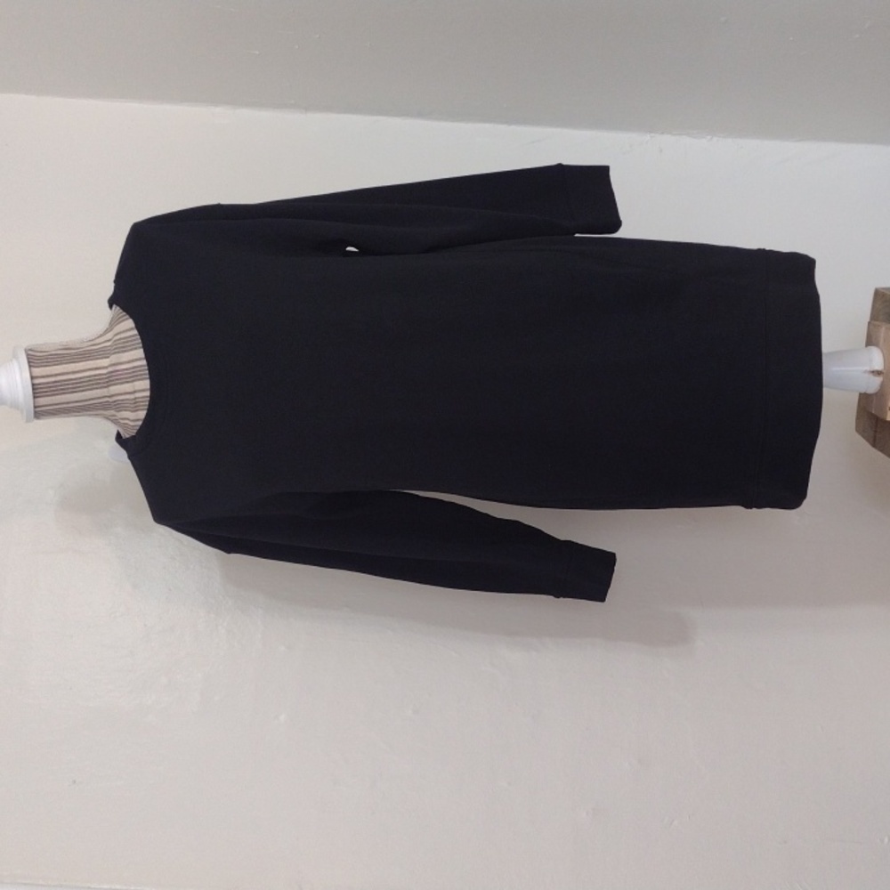 GAP Black Long Sleeve Crew Neck Sweatshirt Tunic Top Size XS